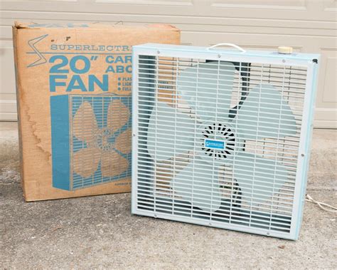 blue metal box fan what year were they made|Box and Window Fans From the 40s,50s,& 60s .